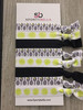 Sportybella Tennis Hair Accessories for Girls BlackWhite No Crease Hair Ties or Elastics TennisInspired Design for Playe