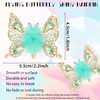Hoteam 6 Pcs Flying Butterfly Hairpin 2026 Moving Elegant Metal Side Shiny