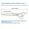 Barber Scissors 7 Professional Sliding Hair Scissors Willow Shape Sliding Hair Shears Professional Haircut Razor Edge 44