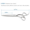Professional Hair Shears 6 Silvery Blind Hole Sharp Hair Cutting Scissors Haircut Barber Scissors Barber Shears Convex E