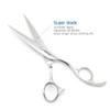 Professional Hair Shears 6 Silvery Blind Hole Sharp Hair Cutting Scissors Haircut Barber Scissors Barber Shears Convex E