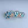 Yheakne Gold Crystal Wedding Hair Clip Barrette Rhinestone Hair Clip Comb Headpieces Shining Bride Hair Barrette Headwea
