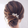 JAKAWIN Pearl Hair Accessories Bridal Hair Clip for Wedding Decorative Hair Pins Women HP065 Silver