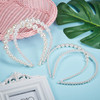 WILLBOND 4 Pcs Pearls Headbands Women White Faux Pearl Rhinestones Hairbands Bridal Hair Hoop Wedding Hair Accessories f