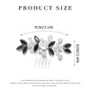 Catery Rhinestone Bride Wedding Hair Comb Black Crystal Side Comb Bridal Hair Piece Leaf Headpiece Bridesmaid Hair Acces