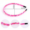 Fishdown Headbands for Girls 12Pcs Thin Head Bands for Girls Hairbands for Toddler Floral Cloth Fabric Covered Headband
