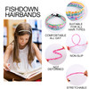 Fishdown Headbands for Girls 12Pcs Thin Head Bands for Girls Hairbands for Toddler Floral Cloth Fabric Covered Headband