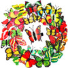 36 Pieces Butterfly Hair Clips Colorful Butterfly Barrettes 3D Wedding Hair Clips for Bridal Women Halloween Party Favor
