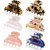 WILLBOND 6 Pieces Medium Hair Claw Clips for Thin Hair 26 Inch Tortoise Shell Clip Banana Jaw Hairpin French Style Barre