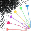 6 Pcs Hair Beader Tool for Braids 1000 Pcs Mini Rubber Bands Quick Beader Automatic Hair Braiding Tool PonytailDelicate