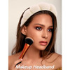VELSCRUN 6 Pack Spa Headband Makeup Headband Face Wash Headbands Skincare Headbands Brown Sponge Hair Band Bow Tie Spa H