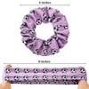WILLBOND 8 Pieces Soccer Hair Scrunchies Football Hair Ties Elastic Bands Girl Gifts Colorful Ponytail Holders Sport Acc