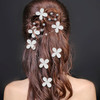 Boao 56 Pieces Bride Hair Accessories for Wedding Crystal Pearl Bridal Headpiece Hair Comb Rhinestone Clips Bridesmaid F
