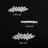 Deoot Hair Barrettes 4 Pcs Rhinestone Hair Clips for Women Hair Clip Barrettes with Rhinestones Crystal Metal Alloy Flow