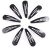 12 Pieces Snap Hair Clips for Women Hair Barrettes 2 Inch Metal Black Hair Clip Hair Accessories