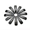 12 Pieces Snap Hair Clips for Women Hair Barrettes 2 Inch Metal Black Hair Clip Hair Accessories