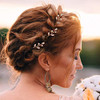 Syhood 6 Pieces Pearl Crystal Bridal Hair Pins Rhinestone Flower Wedding Hair Pins Prom Accessory for Women Wedding Hair