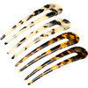 4 Pieces French Ushaped Hairpin with Two Prongs U Shape Hair Clips Chignon Pin Tortoise Shell U Sticks Pins for Women Ha