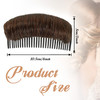 WILLBOND 3 Pieces Invisible False Hair Clips Increased Pad Bump It up Volume Hair Base Fluffy Princess Styling Insert To