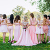 WILLBOND 10 Pcs Bridal Hair Scrunchies Satin Bridesmaid Hair Ties Bachelorette for Wedding Party Favors Bridesmaid Propo