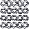 WILLBOND 20 Pieces Cow Print Scrunchies Women Elastic Silk Satin Scrunchies Cow Hair Ties Hairband Ponytail Holder for P