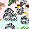 WILLBOND 20 Pieces Cow Print Scrunchies Women Elastic Silk Satin Scrunchies Cow Hair Ties Hairband Ponytail Holder for P