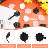 Jutom 72 Pcs Hair Barrettes Balls for Girls Self Hinge Hair Ties Bubble Accessories Set 80s 90s Bow Flower Plastic Clips