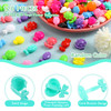 120 Pieces Self Hinge Plastic Hair Clips Hair Barrettes for Girls Multi Coloured Flower Candy Fish 80s 90s Mini Cartoon