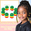 VENOFEN 50PCS Hair Beads for Braids Mix Color Pinstripe Loc Dreadlock Acrylic Beads for Kids Hair Decoration Bead Access