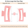 Jelyne 8PCS 5 Inch Extra Large Square Hair Clips Matte Rectangular Claw Hair Clips for Women Girls Strong Hold XL Jumbo