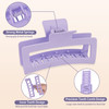 Jelyne 8PCS 5 Inch Extra Large Square Hair Clips Matte Rectangular Claw Hair Clips for Women Girls Strong Hold XL Jumbo