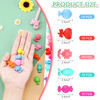 WILLBOND 50 Pcs Girls Hair Barrettes 1 Mini Self Hinge Plastic Clips for Toddler Baby Kids Flower Bow Hair Colorful 80s