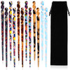 12 Pieces Acetate Hair Sticks Hair Chopsticks Tortoise Shell Leopard Print Shell Pins Vintage Chinese Chopstick Styling