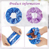 16 Pieces Bandana Scrunchies Cotton Hair Scrunchies Elastic Soft Silk Colorful Bandana Hair Ties Accessories for Women G