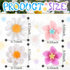 BBTO 24 Pcs Mini Flower Hair Clip for Girls Women Lily Daisy Flower Small Hair Pin Wedding Bridesmaid Bridal Clips Elega