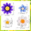 BBTO 24 Pcs Mini Flower Hair Clip for Girls Women Lily Daisy Flower Small Hair Pin Wedding Bridesmaid Bridal Clips Elega