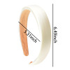 Satin White Padded Hairbands for Women and Girls Wide NonSlip Soft Fabric Hair Accessories