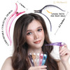 RC ROCHE 6 Pcs Duck Bill Alligator Hair Clips for Women Sectioning Flat Claw Long Thick Hair Inner Teeth Curved Styling