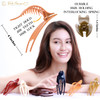 RC ROCHE 6 Pcs Flat Hair Clips Big Claw for Thick Hair French Duckbill Women No Slip Side Slide Curved Alligator Concord