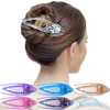 RC ROCHE 6 Pcs Flat Hair Clips Big Claw for Thick Hair French Duckbill Women No Slip Side Slide Curved Alligator Concord