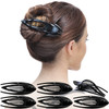 RC ROCHE 6 Pcs Flat Hair Clips Big Claw for Thick Hair French Duckbill Women No Slip Side Slide Curved Alligator Concord