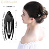 RC ROCHE 6 Pcs Flat Hair Clips Big Claw for Thick Hair French Duckbill Women No Slip Side Slide Curved Alligator Concord