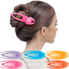 RC ROCHE 6 Pcs Flat Hair Clips Big Claw for Thick Hair French Duckbill Women No Slip Side Slide Curved Alligator Concord