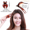 RC ROCHE 6 Pcs Flat Hair Clips Big Claw for Thick Hair French Duckbill Women No Slip Side Slide Curved Alligator Concord