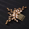 Teyglen Womens Dainty Rhinestones Hair Comb Luxurious Bridal Accessory with Shiny Rhinestones for Brides and Girls Champ