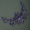 Teyglen Dainty Red Rhinestones Flower Crystal Bride Hair Comb Headband with Crystals for Wedding and Bridal Side Hair Ac