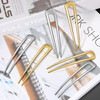 WILLBOND 6 Pcs French Hair Pins for Women French Twist Hairpins 4 Inch Metal Hair Forks U Shaped Long Chignon 2 Prong St