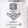 WILLBOND 2 Pieces Viking Celtic Hair Clips Hairpins Viking Silver Hairs Stick Celtic Knot Jewelry Hair Clips for Ladies