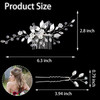 Crystal Wedding Hair Accessories Hair Comb with Rhinestone Hair Pins and Pearls for Bride Bridesmaids Flower Girls Silve