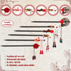 WILLBOND 6 Pcs Chinese Hair Sticks Japanese Vintage Wooden Chopsticks Accessories for Women Asian Floral Stick Classic R